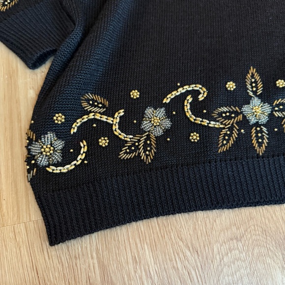 Vintage Dana Scott Beaded Sweater - Picture 6 of 8